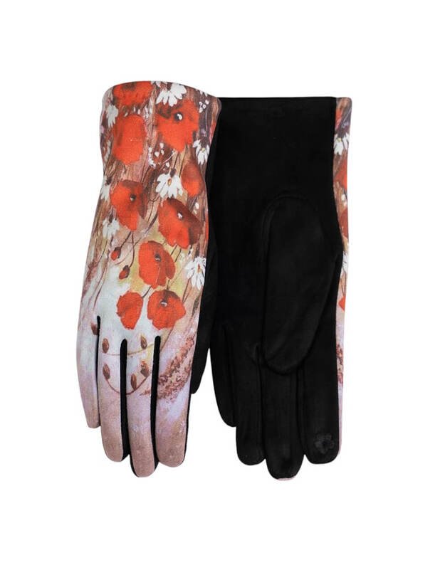 Moteriškos Margos Pirštinės Su Pašiltinimu Liečiamam Ekranui MB282