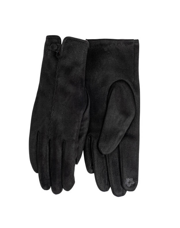 Moteriškos Juodos Pirštinės Su Pašiltinimu Liečiamam Ekranui MB290