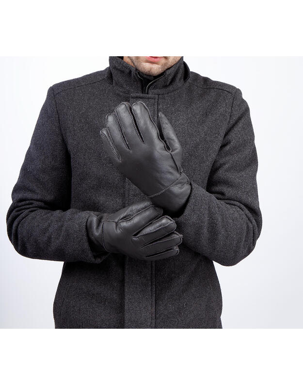 Vyri&scaron;kos pilkos &scaron;iltos kailinės pir&scaron;tinės VK25