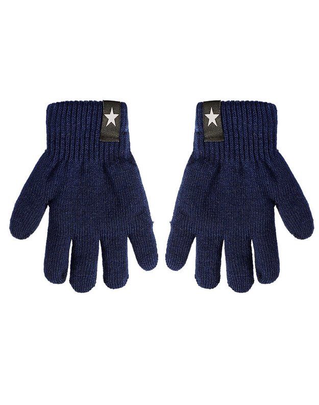Детские вязаные двойные перчатки 18 см VDP21
