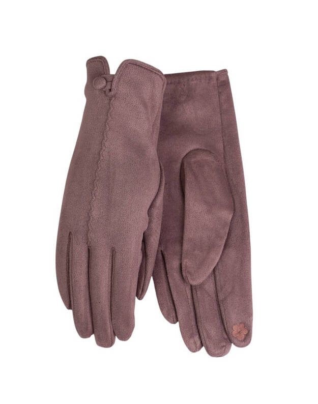 Moteriškos Violetinės Pirštinės Su Pašiltinimu Liečiamam Ekranui MB293