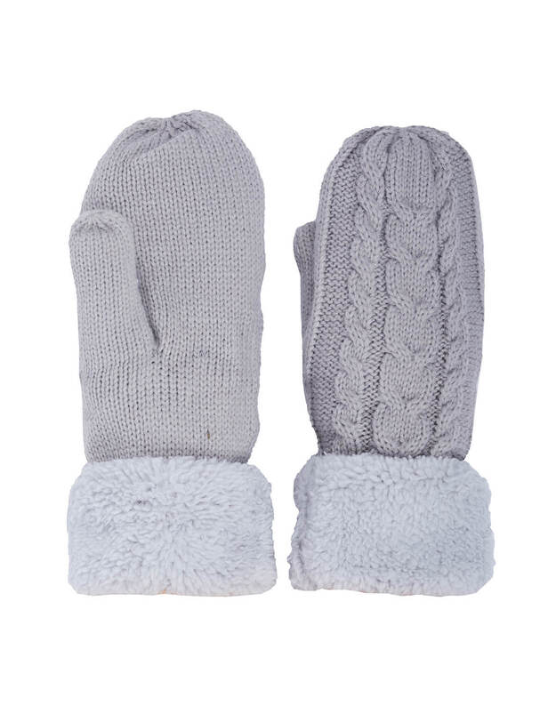 Moteri&scaron;kos Megztos Dvigubos Kum&scaron;tinės Pir&scaron;tinės Su Pa&scaron;iltinimu T336-2 1