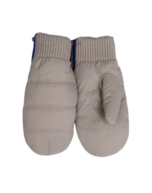 Moteriškos Smėlio spalvos Šiltos Kumštinės KM33