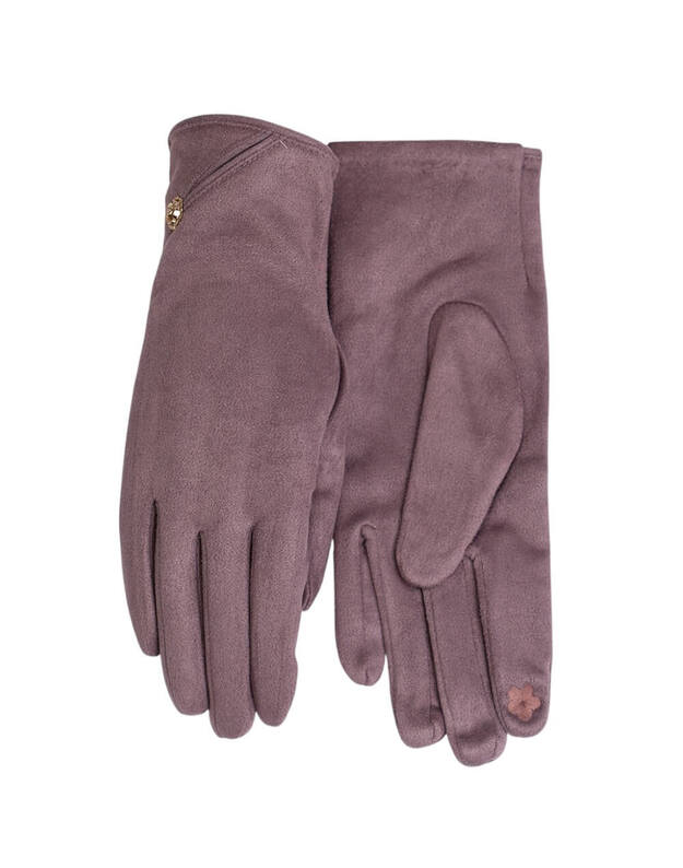 Moteriškos Violetinės Pirštinės Su Pašiltinimu Liečiamam Ekranui MB301