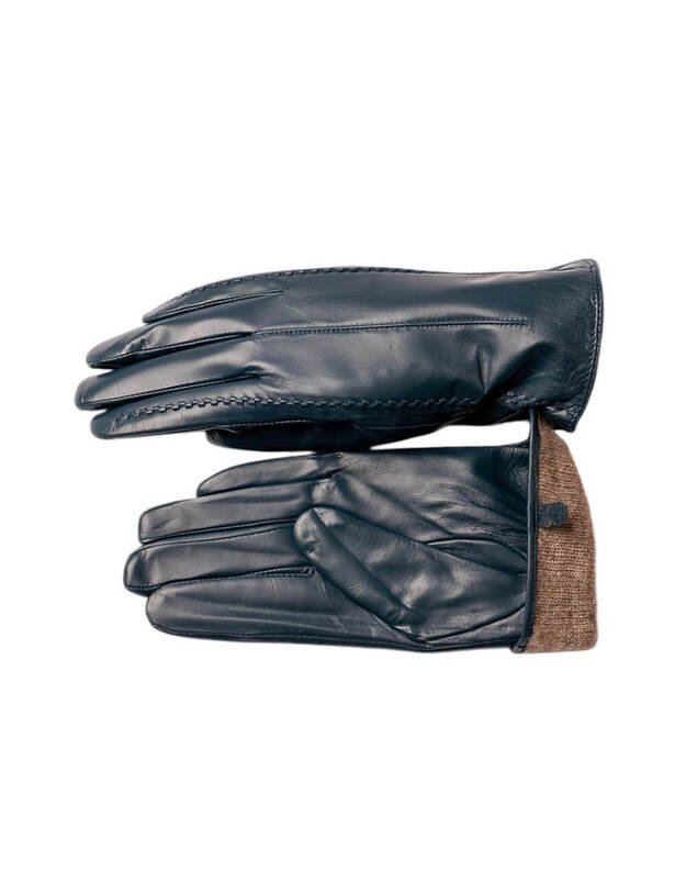 Moteriškos Žalios Natūralios Ožkos Odos Pirštinės Su Vilnoniu Pamušalu MOVZ11 1