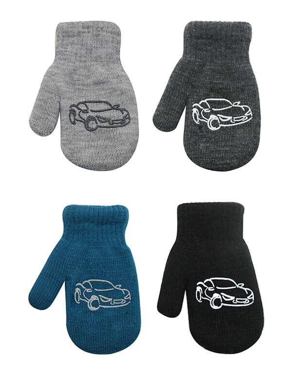 Vaikiškos Dvigubos Kumštinės Pirštinės 14 cm VDK48