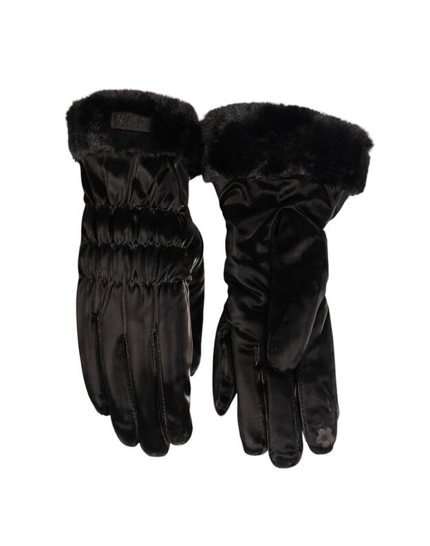 Elegantiškos Juodos Žieminės Pirštinės Moterims KM20 1