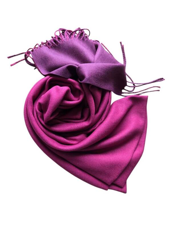 Dviejų pusių kašmyro šalikas KA189