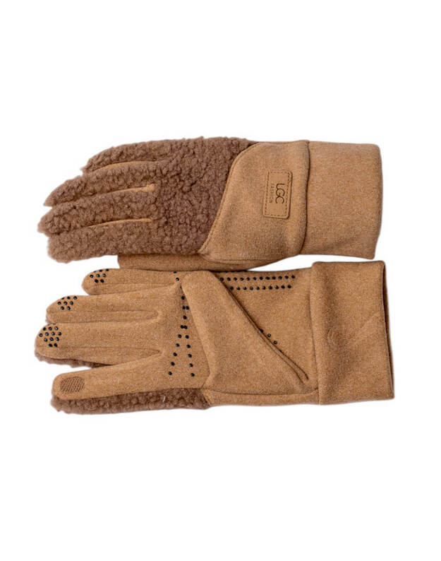 Moteriškos Smėlio Spalvos Pirštinės Su Pašiltinimu Liečiamam Ekranui MB341 1